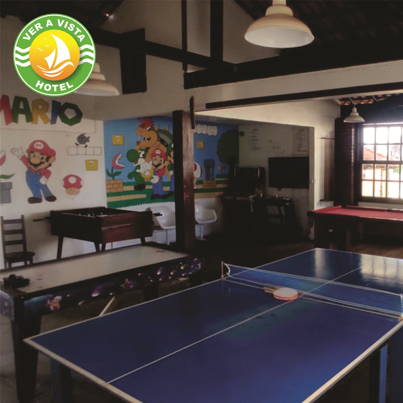 Sala de jogos do Ver a Vista Hotel